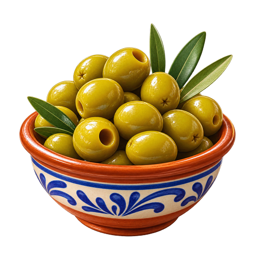 Seville Manzanilla Olives sticker illustration