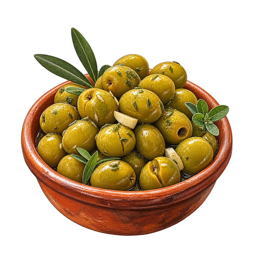 Campo Real Olives sticker illustration