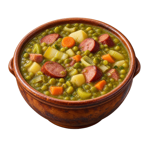Luxembourg Split Pea Soup sticker illustration