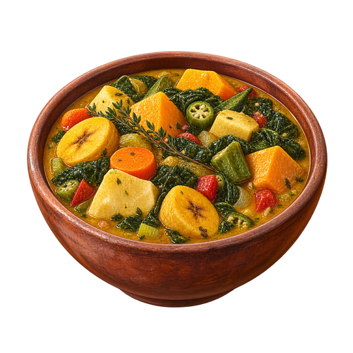 Antiguan Ital Stew sticker illustration