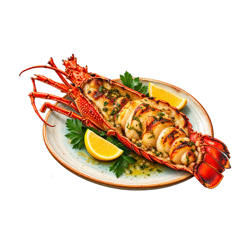 Barbuda Lobster sticker illustration