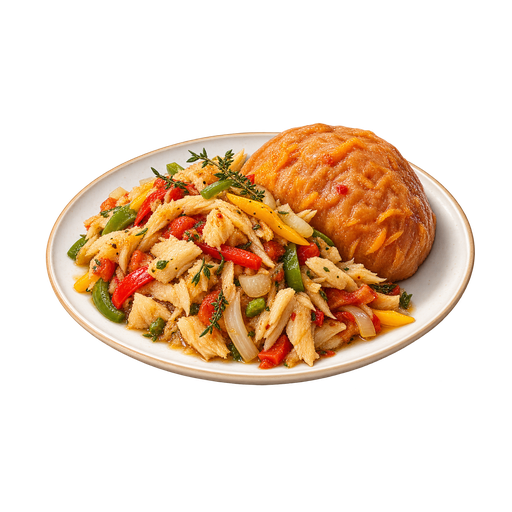 Saltfish and Ducana sticker illustration