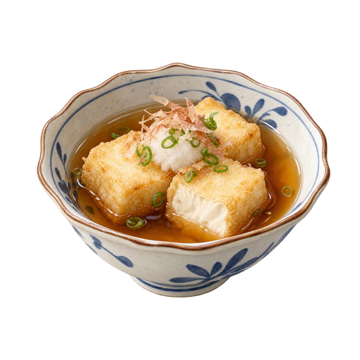 Agedashi Tofu sticker illustration