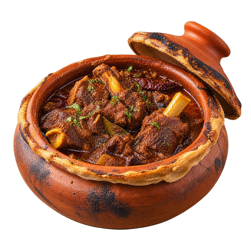 Ahuna (Champaran meat) sticker illustration