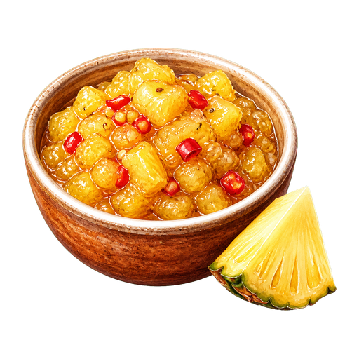 Ají de Piña sticker illustration