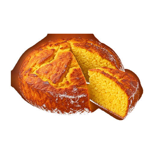 Cornbread sticker illustration