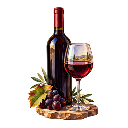Alentejo Wine sticker illustration