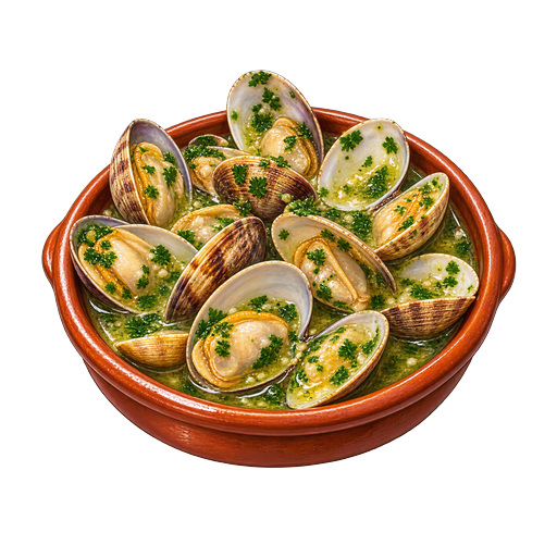 Clams in Green Sauce sticker illustration