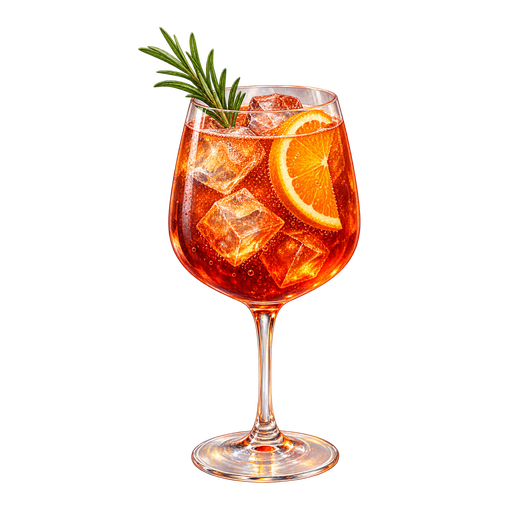 Amaro spritz sticker illustration