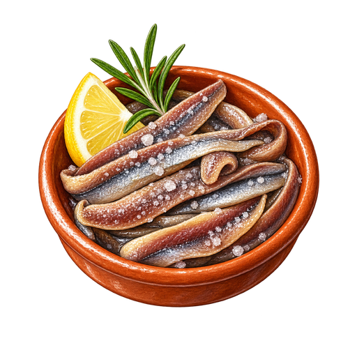 Anchois de Collioure sticker illustration