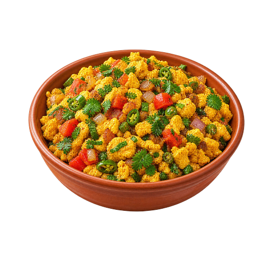 Anda bhurji (Egg bhurji) sticker illustration