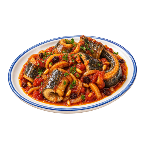 Anguilla alla muranese (Glassmakers' Eels) sticker illustration
