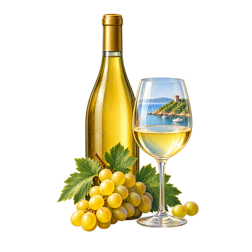 Ansonica Costa dell'Argentario sticker illustration