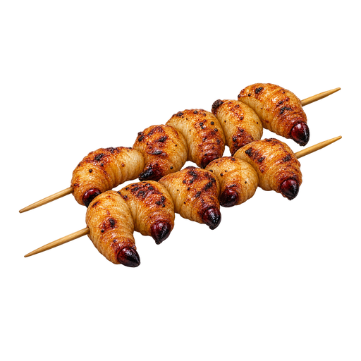 Anticuchos de Suri sticker illustration