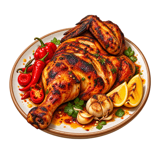 Angolan Piri-Piri Chicken sticker illustration