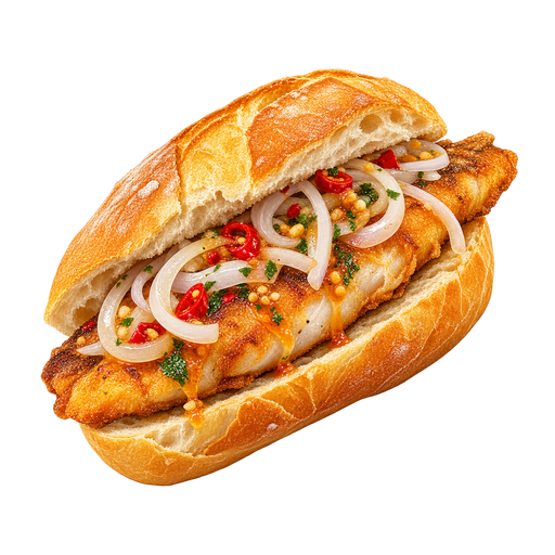 Luanda Fish Roll sticker illustration