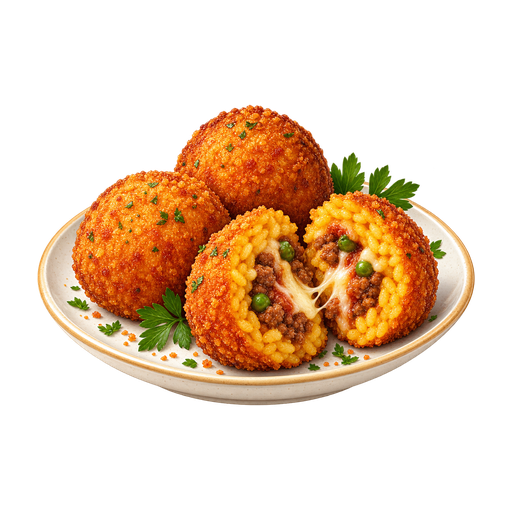 Arancini sticker illustration