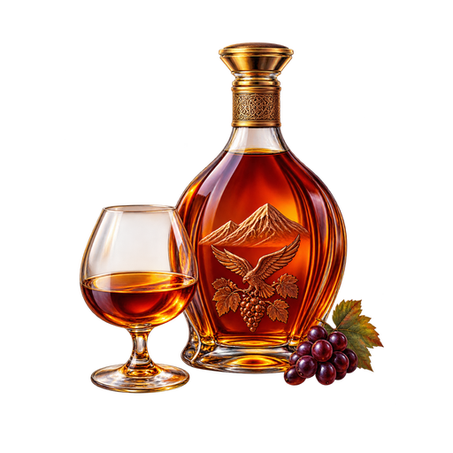 Armenian Brandy sticker illustration