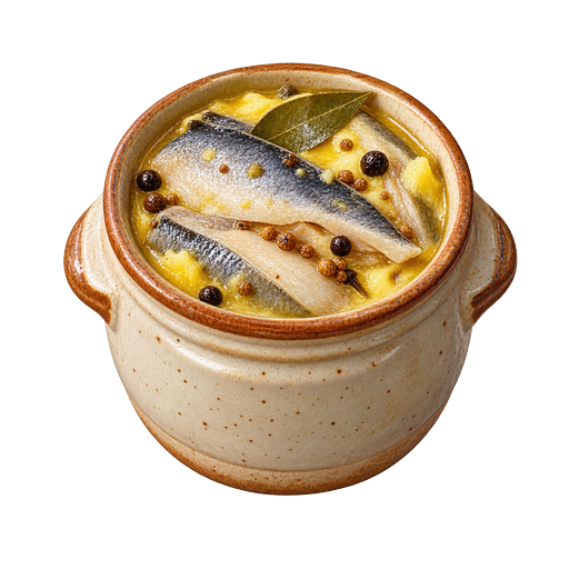 Ardglass Potted Herring sticker illustration