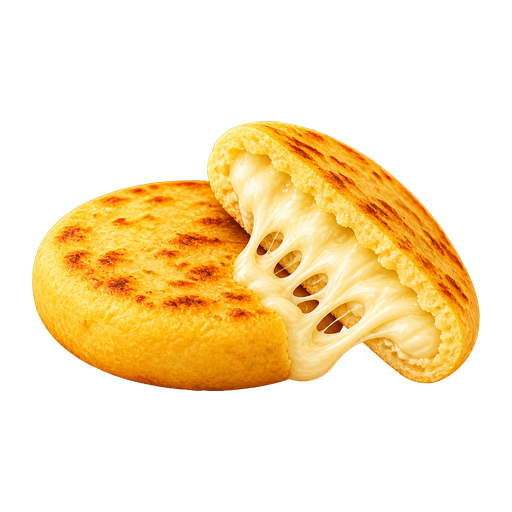 Arepa de Queso sticker illustration