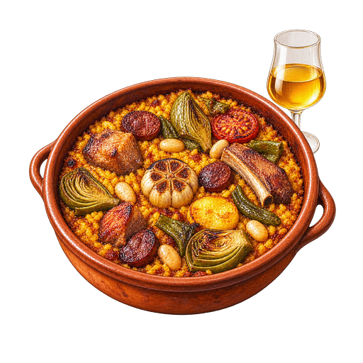 Catalan Rice Casserole sticker illustration