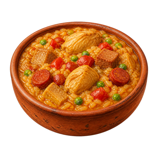Arroz Atollado sticker illustration