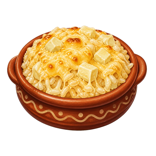 Arroz con Queso sticker illustration
