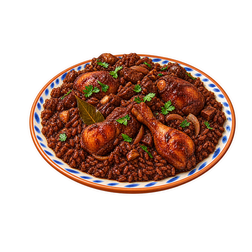 Chicken Blood Rice sticker illustration