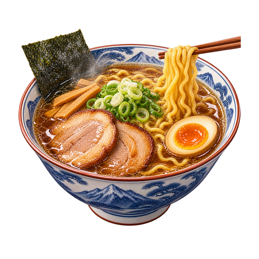 Asahikawa Ramen sticker illustration