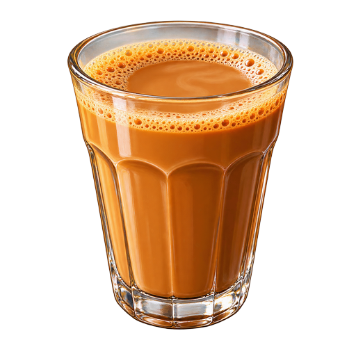Asam chai (Assam tea) sticker illustration