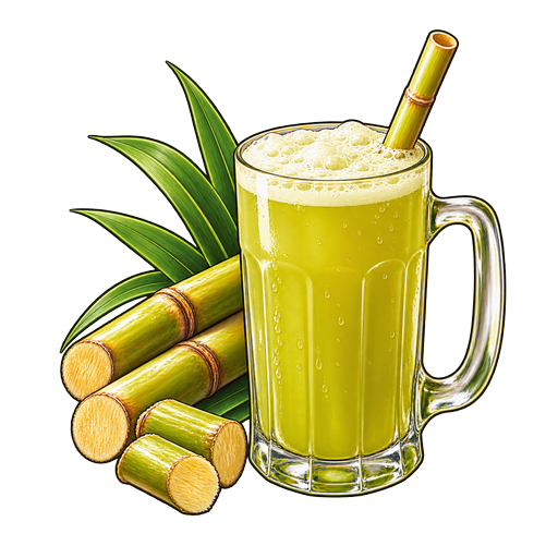 Aseer Asab (Sugarcane Juice) sticker illustration