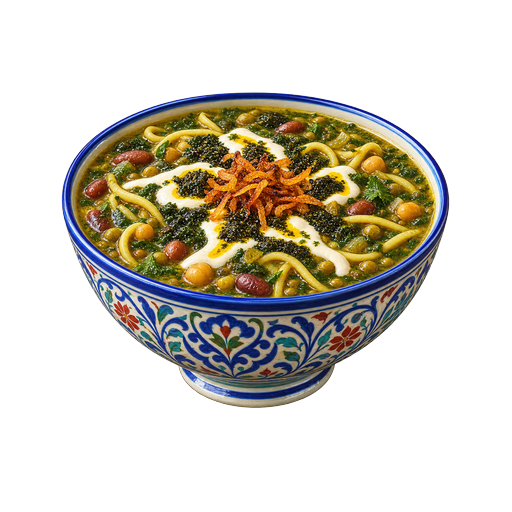 Ash-e Reshteh sticker illustration