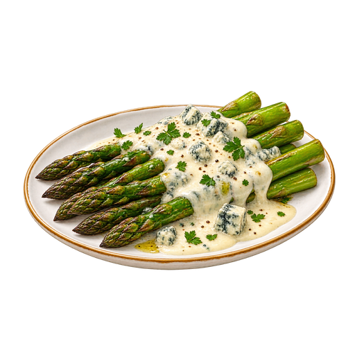 Asparagi al Gorgonzola sticker illustration