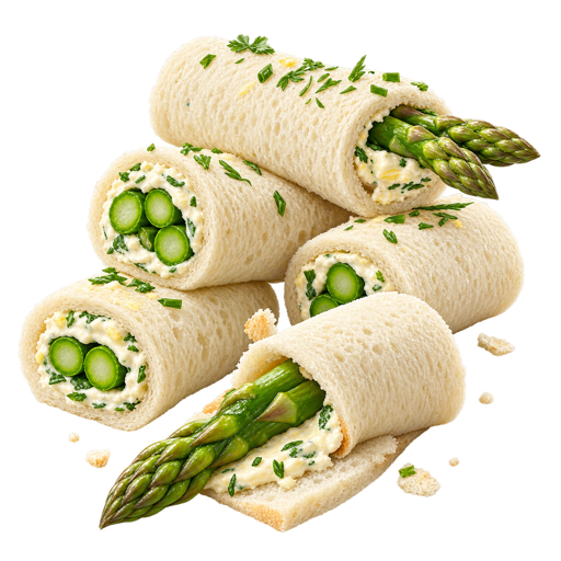 Asparagus Rolls sticker illustration