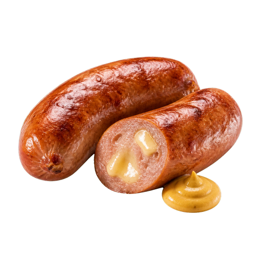 Cheese Sausage sticker illustration