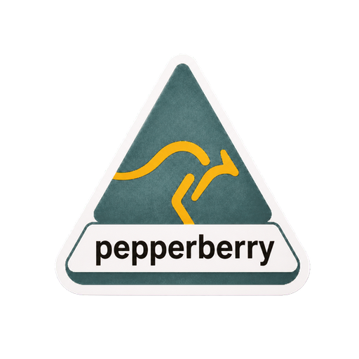 Pepperberry sticker illustration