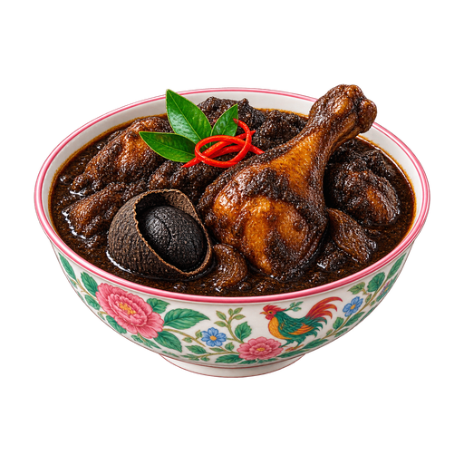 Ayam Buah Keluak sticker illustration