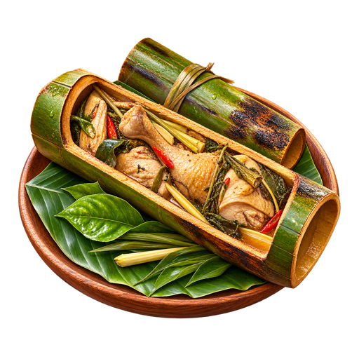 Ayam Pansuh sticker illustration
