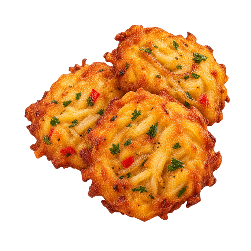 Salt Cod Fritters sticker illustration