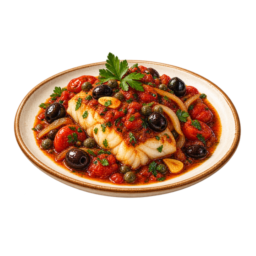 Baccalà alla Maremmana sticker illustration