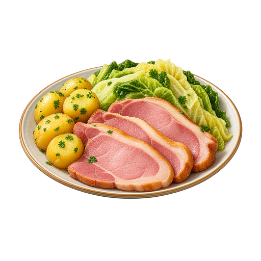 Bacon and Cabbage sticker illustration