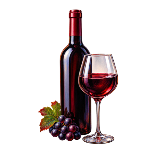 Bairrada Wine sticker illustration