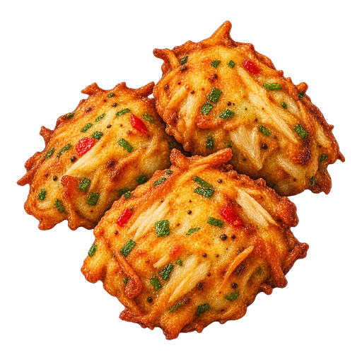 Bajan Fish Cakes sticker illustration