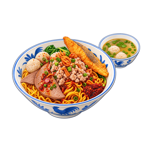 Bak Chor Mee sticker illustration