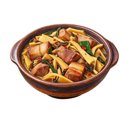 Bamboo Shoot Pork sticker illustration