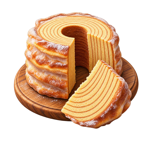 Luxembourg Spit Cake sticker illustration