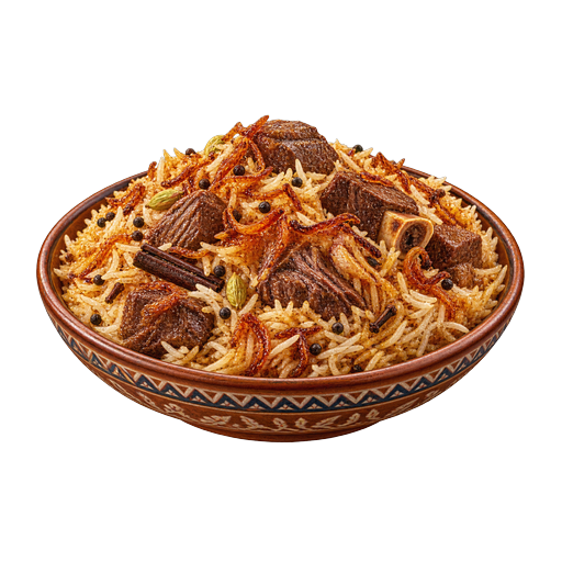 Bannu Beef Pulao sticker illustration