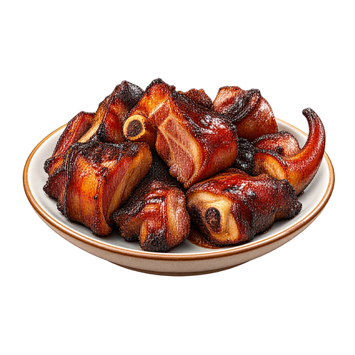 Barbecue Pigtail sticker illustration