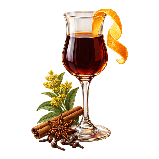Barolo Chinato sticker illustration