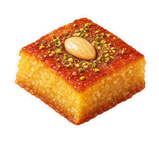 Basboussa sticker illustration
